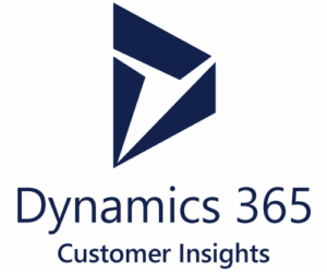 Logo Microsoft Dynamics 365 Customer Insights, un outil marketing pour une vision 360° des clients et des campagnes personnalisées.
