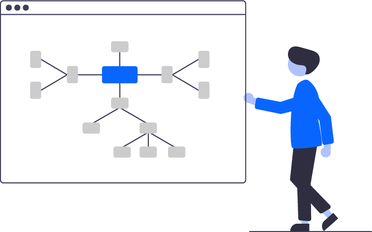 Illustration montrant un diagramme automatisé, symbolisant l'automatisation des processus métier avec Microsoft Power Platform.