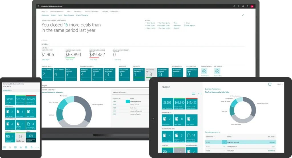 Interface ERP PME Suisse romande — Microsoft Dynamics 365 Business Central