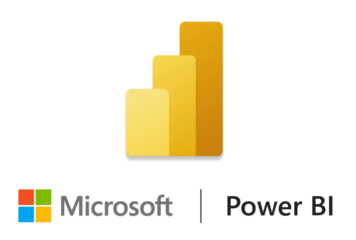 Logo de Microsoft Power BI, outil d'analyse et traitement de la donnée pour des tableaux de bord interactifs et en temps réel.